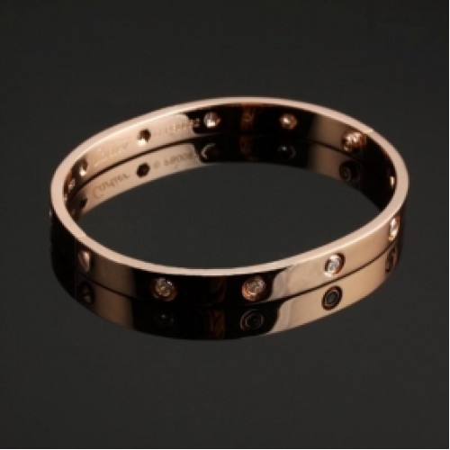 Cartier Diamonds Love Bangle placcato oro rosa 18 carati preziosi gioielli  da investimento